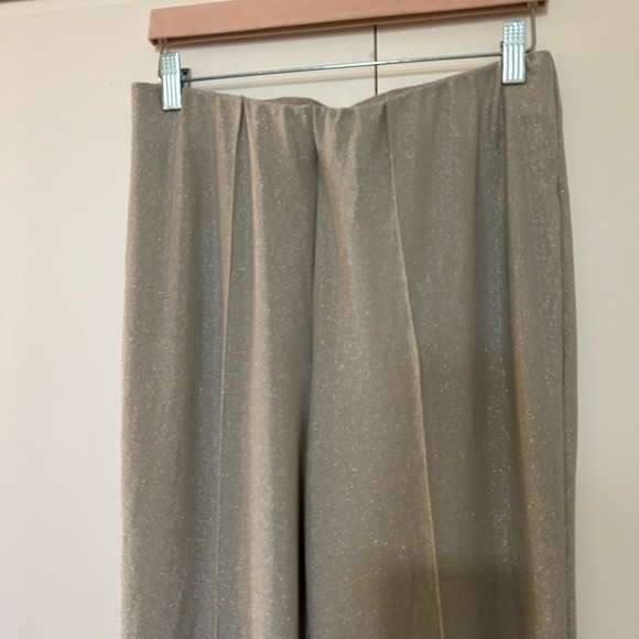 New RACHEL Rachel Roy Glitter Knit Pull On Front Seam Pant Gray - Picture 2 of 10